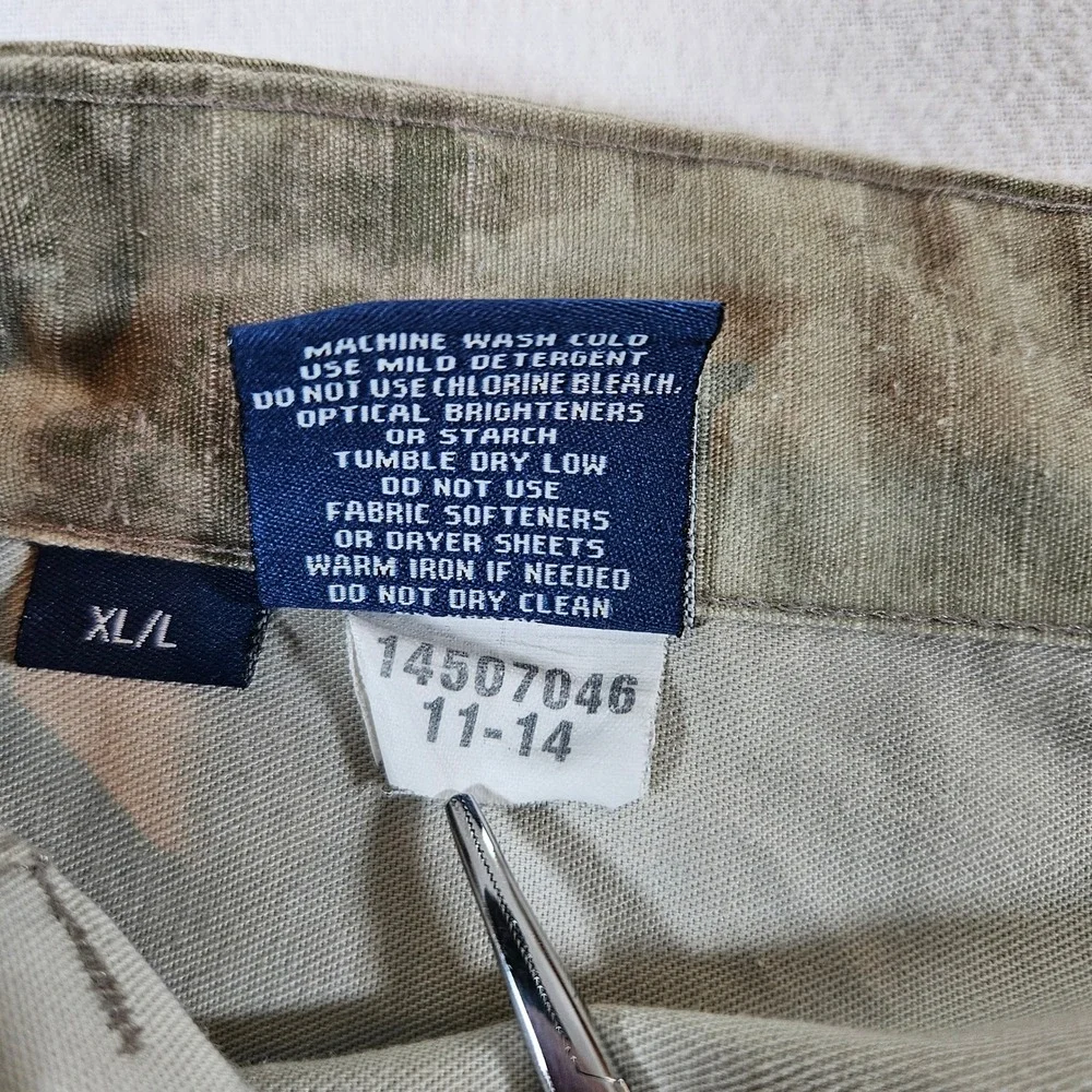 Propper Cargo Pants Mens XL/L Grey Camo Tactical Ripstop Multi Pocket Utility